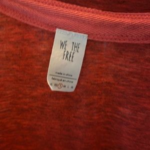 We the Free tee shirt  coral color sz s runs big